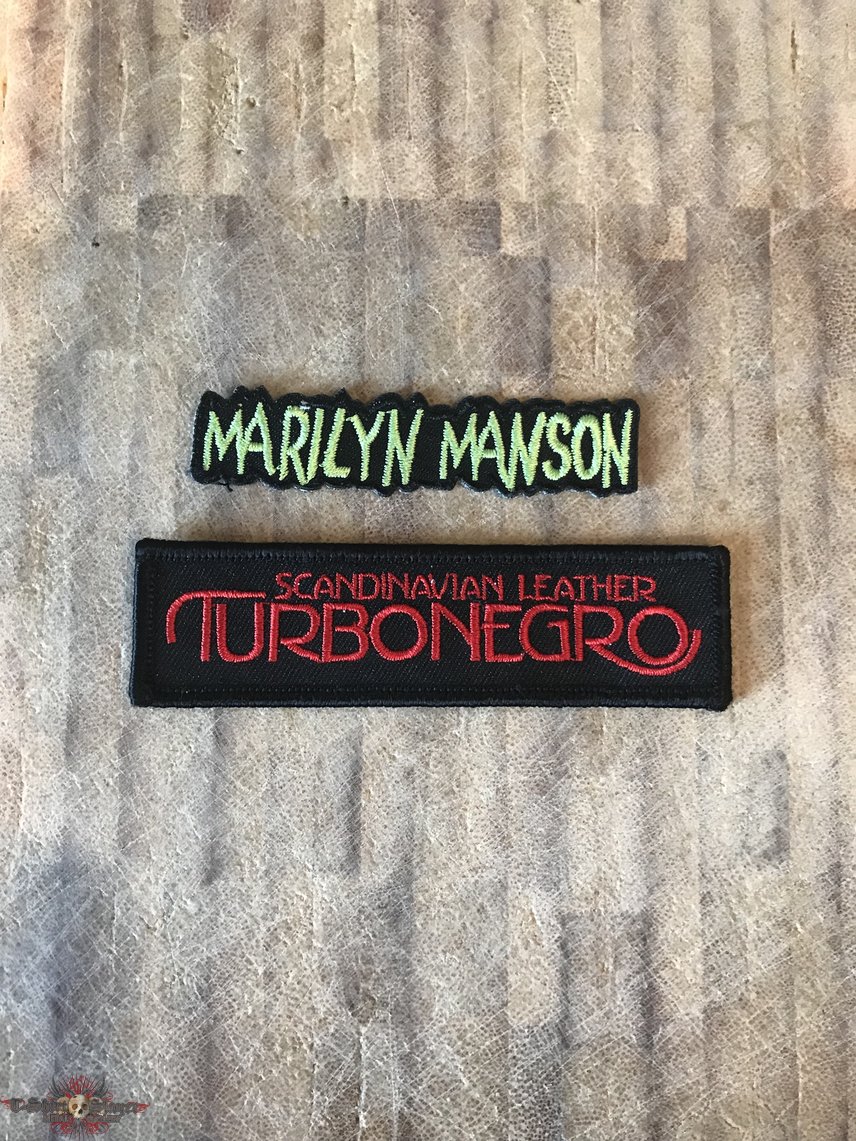 Marilyn Manson &amp; Turbonegro patches