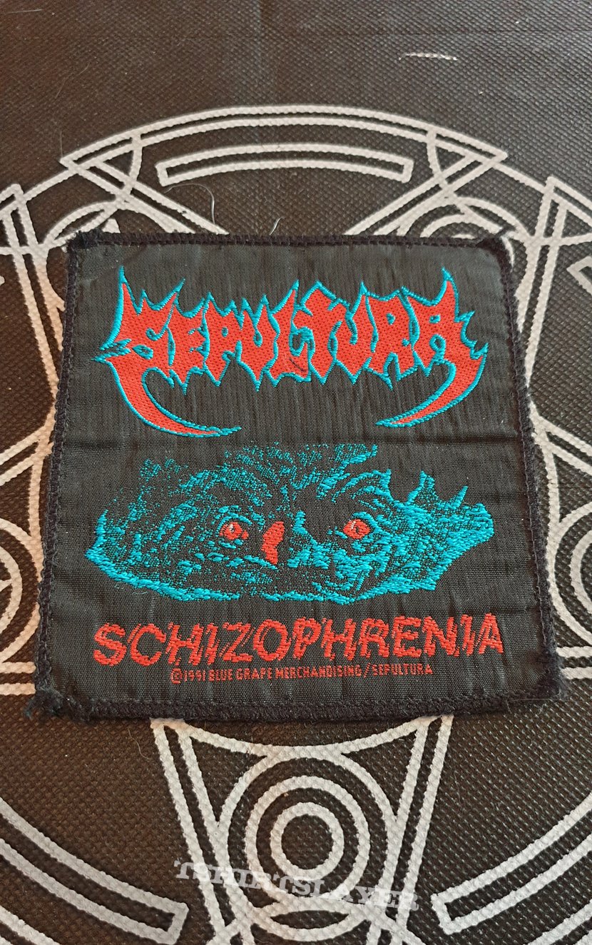 Sepultura Schizophrenia 1991 Patch 