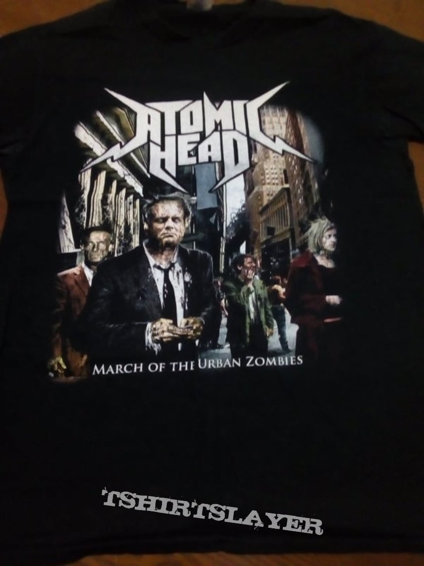 Atomic Head    March Of The Urban Zombies   T shirt