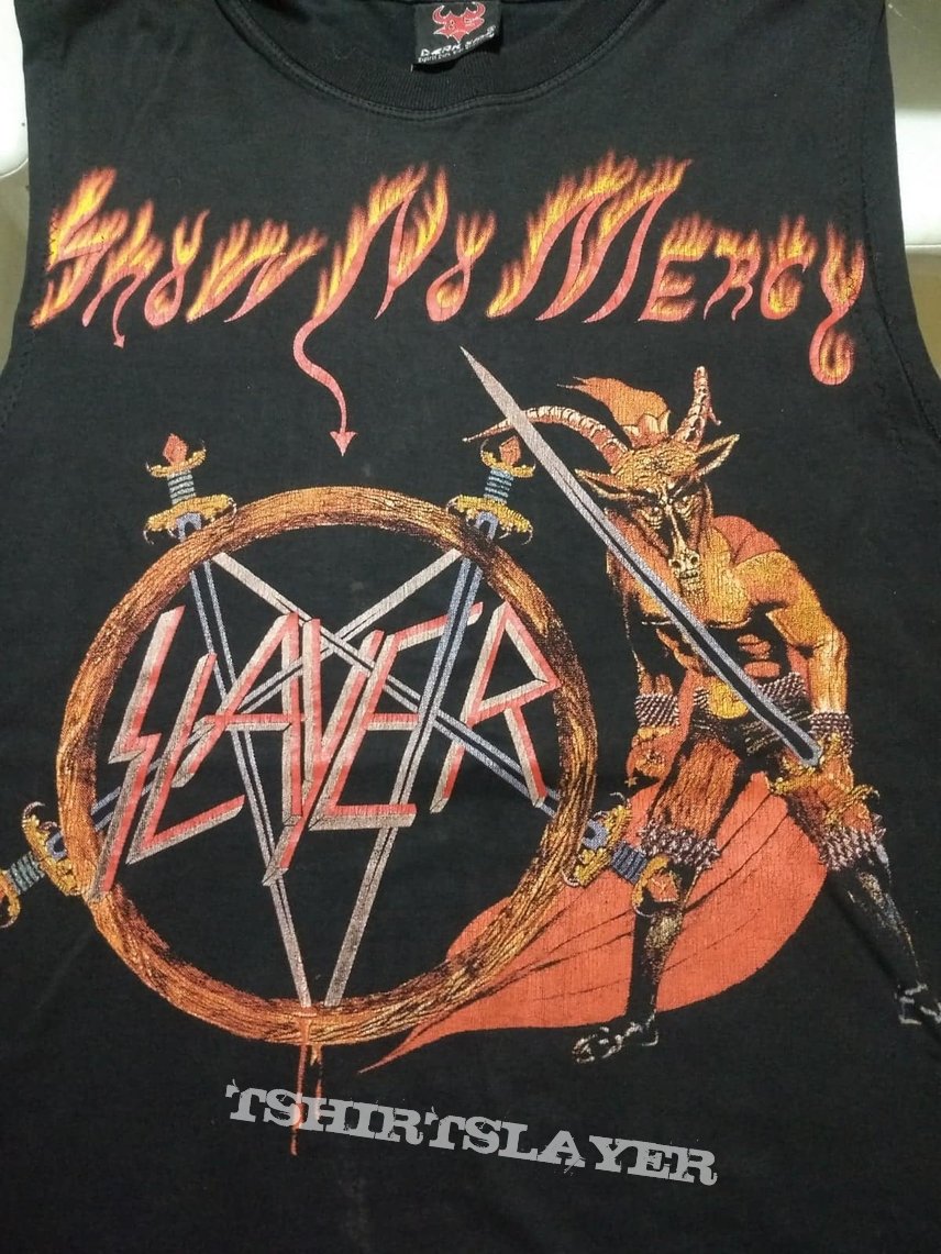 Slayer Show no mercy Sleveless Shirt | TShirtSlayer TShirt and ...