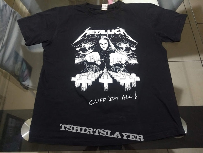 Metallica Cliff Em All T-Shirt | TShirtSlayer TShirt and BattleJacket ...