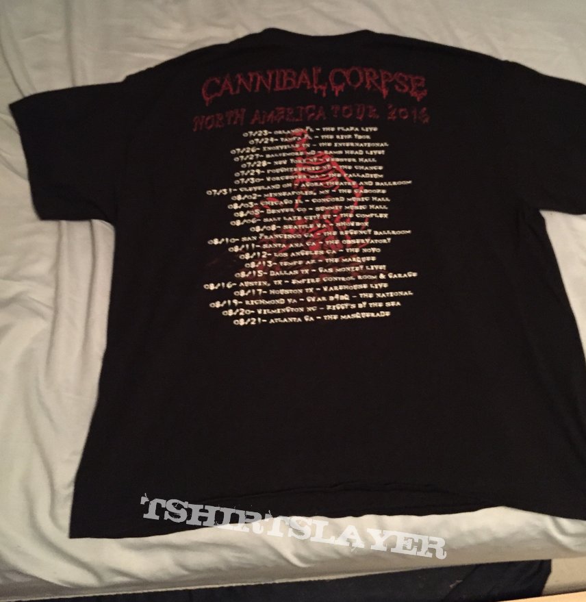 Cannibal corpse tour shirt