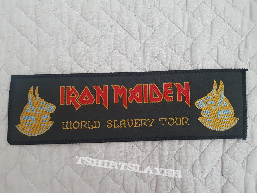 Iron Maiden World Slavery Tour vintage strip patch