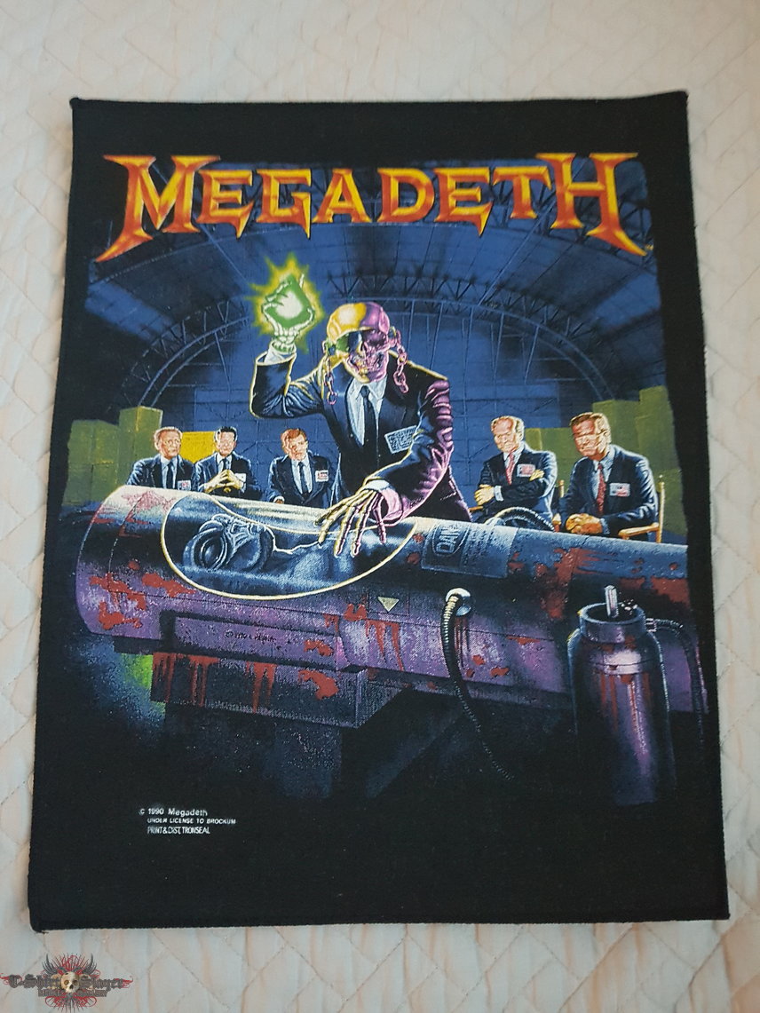 Megadeth Rust In Peace vintage backpatch