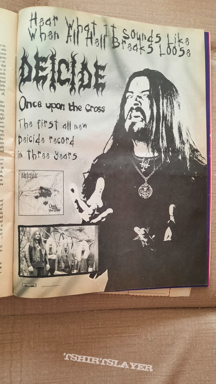 Deicide Roarunner Records Magazine 1995