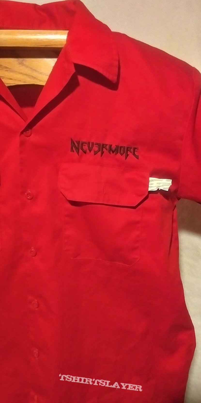 Nevermore Warrel Dane Stage Used Red dickies Work shirt
