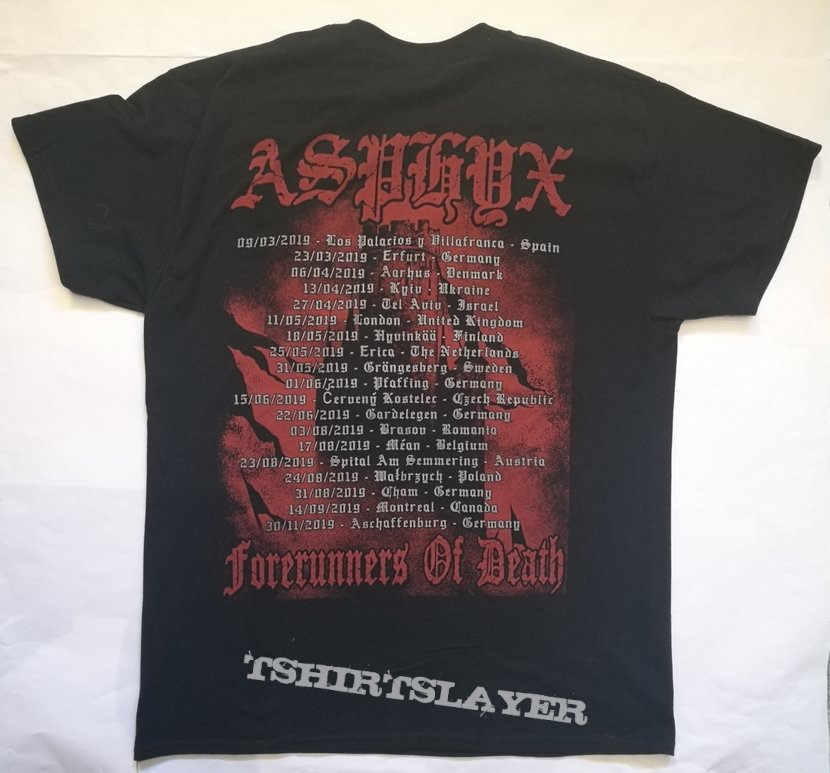 Asphyx, Forerunners of Death, 2019 Eurotour, TS