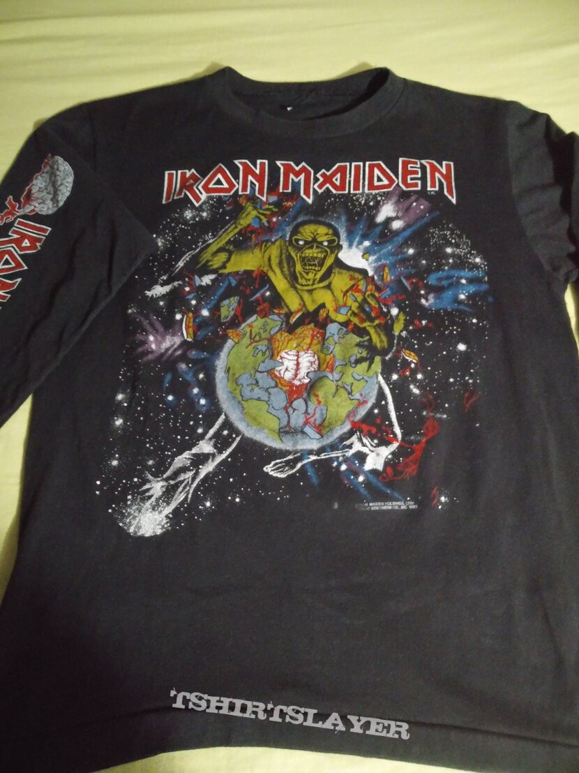 Iron maiden world piece tour 1983 long sleeve | TShirtSlayer TShirt and ...