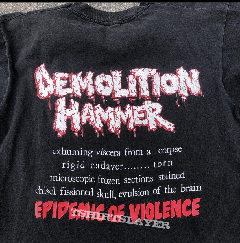 Demolition hammer epidemic of violence shirt