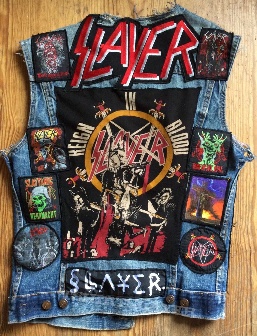 Slayer, Slayer tribute vest update Battle Jacket (cpt tabasco's ...