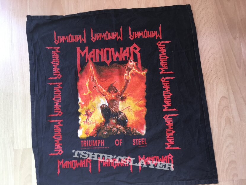Manowar - Triumph of Steel 1992 - Bandana | TShirtSlayer TShirt and  BattleJacket Gallery