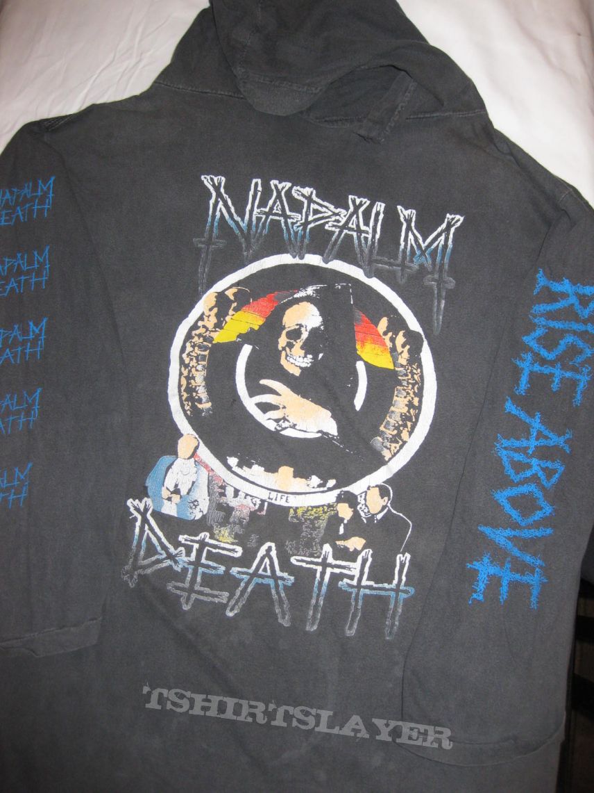 Napalm Death Tour 1990 Hooded Longsleeve 