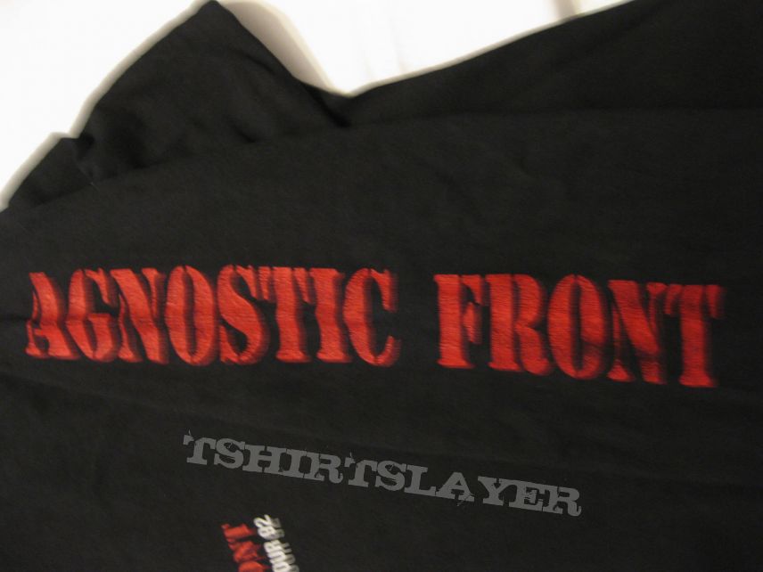 TShirt or Longsleeve - Agnostic Front 1992 &quot;One Voice&quot; Tour Longsleeve 1992  XL 