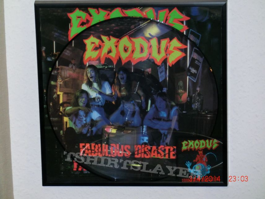 Exodus &quot;Fabulous Disaster&quot; 1989 Vinyl, Picture Disc, Patch