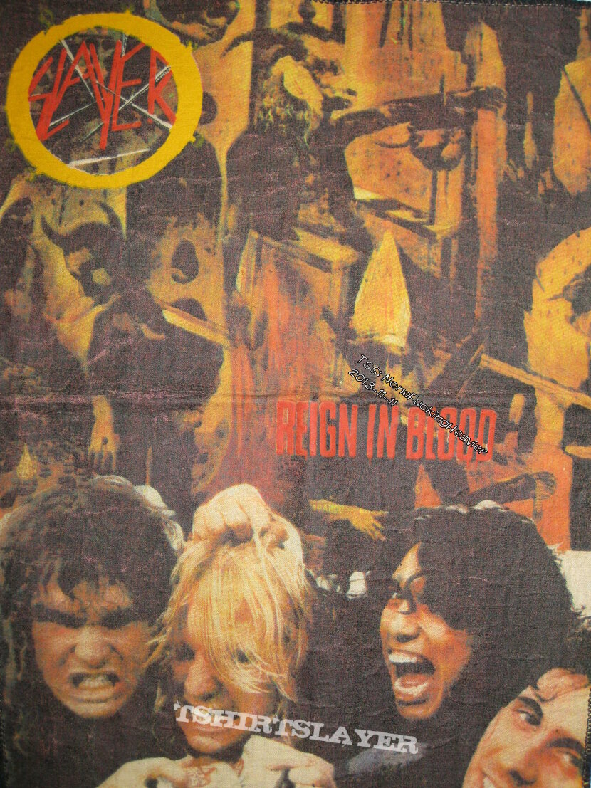 Patch - SLAYER "Reign In Blood" 1989 Backpatch - 
