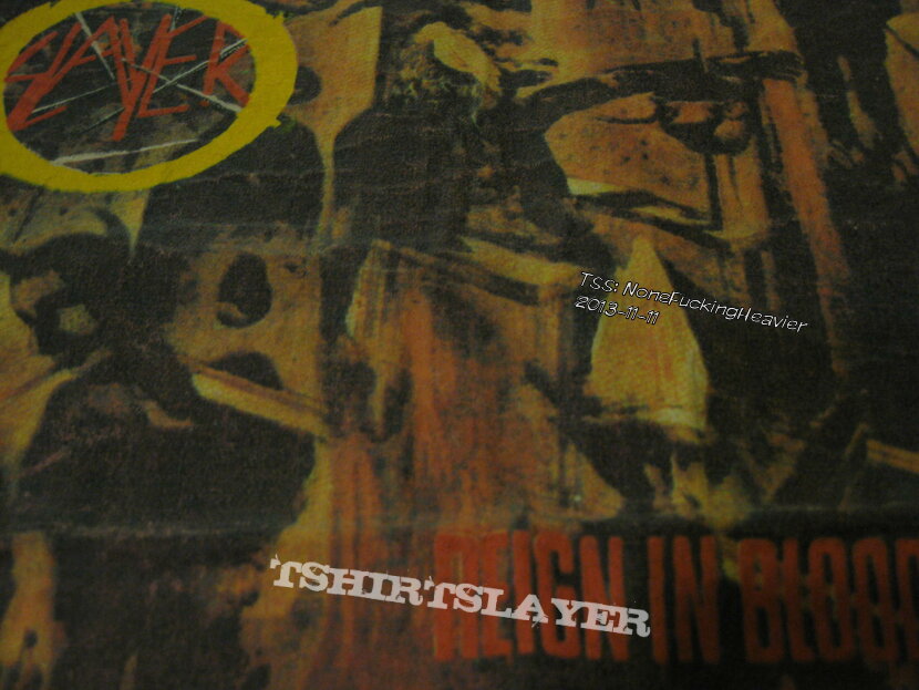 Patch - SLAYER "Reign In Blood" 1989 Backpatch - 