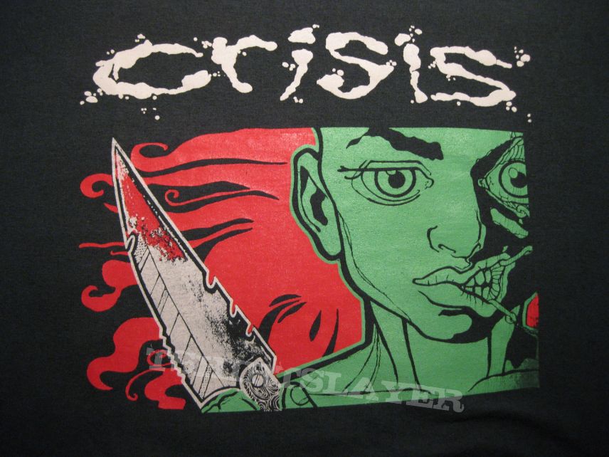 TShirt or Longsleeve - CRISIS &quot;Crisis N.Y.C.&quot; 1996 green shirt 