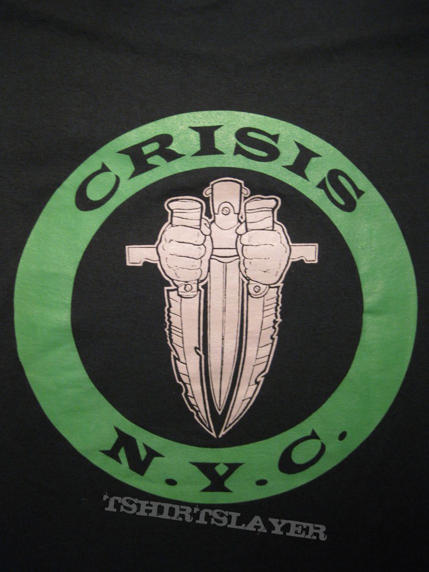 TShirt or Longsleeve - CRISIS &quot;Crisis N.Y.C.&quot; 1996 green shirt 