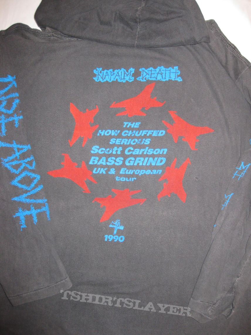 Napalm Death Tour 1990 Hooded Longsleeve 