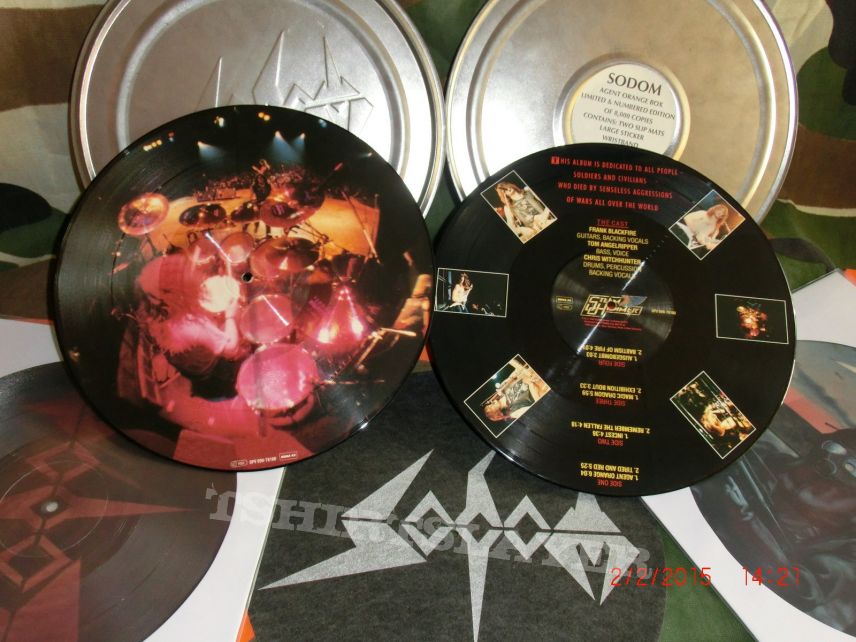 SODOM  &quot;Agent Orange&quot; 2 Pic. LP Box + Obsessed + Percecution 