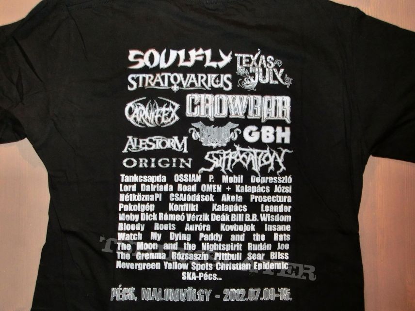 Rockmarathon Festival &quot;2012&quot; Shirt, Crowbar, Suffocation