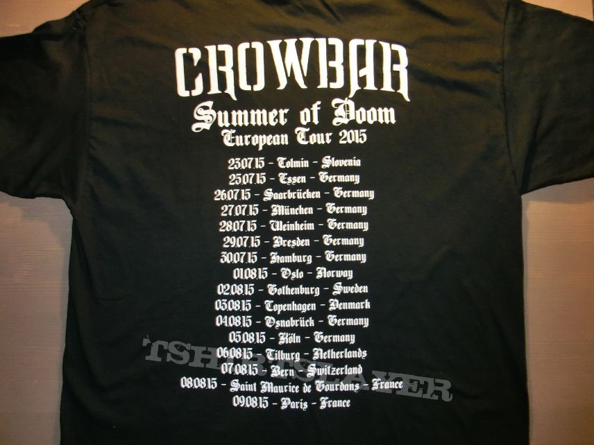 Crowbar &quot;Summer Of Doom 2015&quot;  T Shirt 