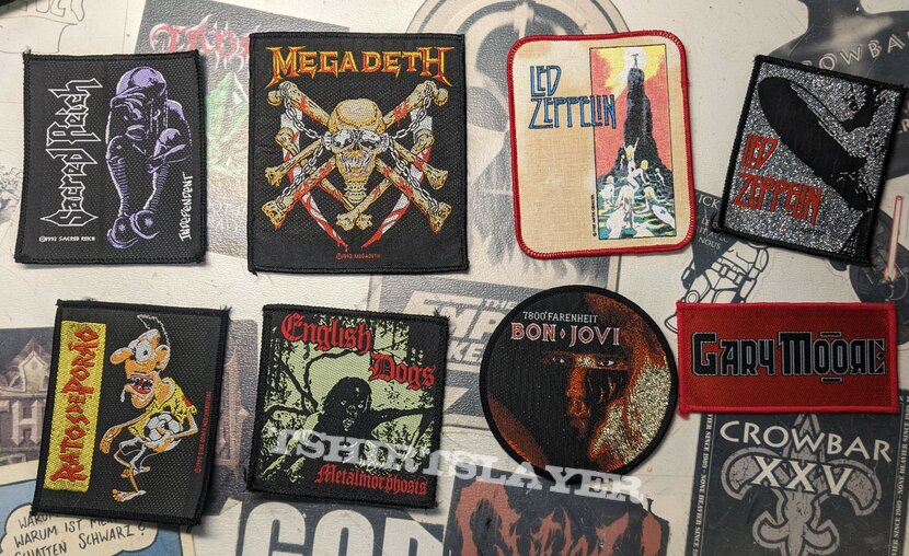 Megadeth, Sacred Reich, R.D.P., Led Zeppelin, Patches