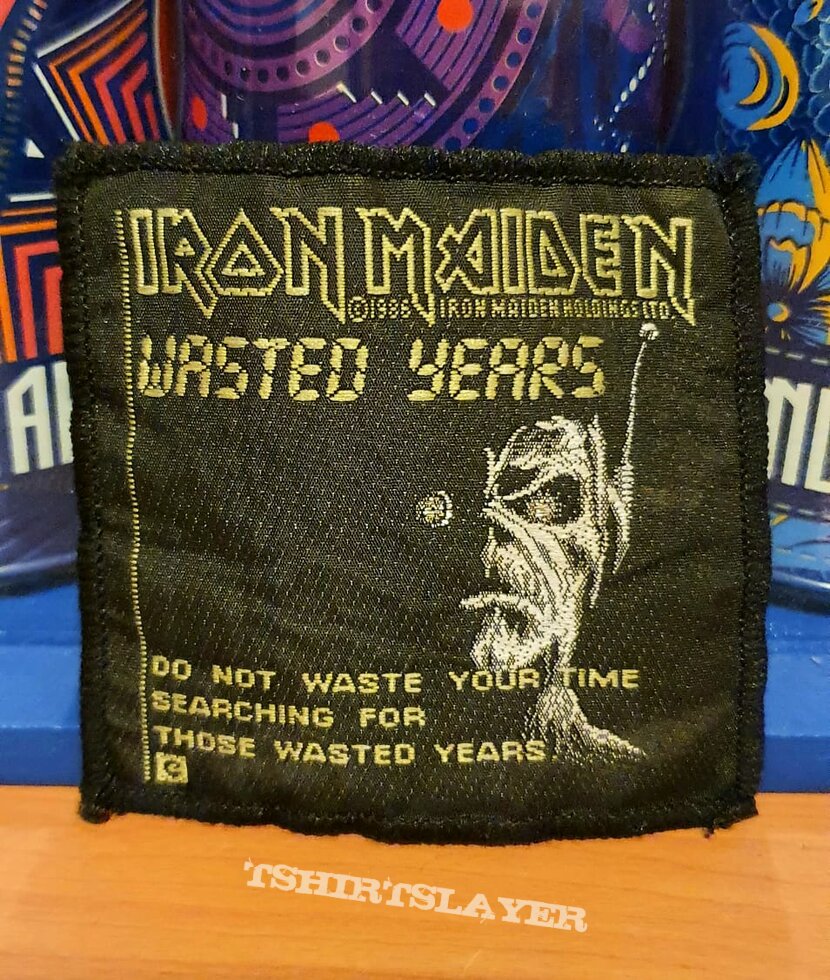 Iron Maiden - Wasted Years vtg patch