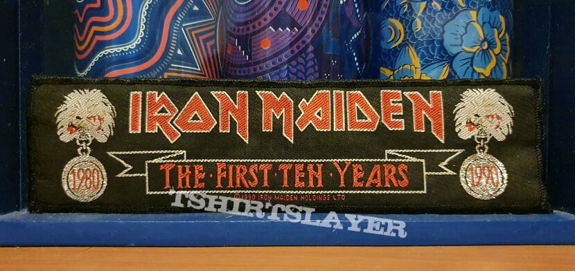 Iron Maiden - The First Ten Years vtg strip patch