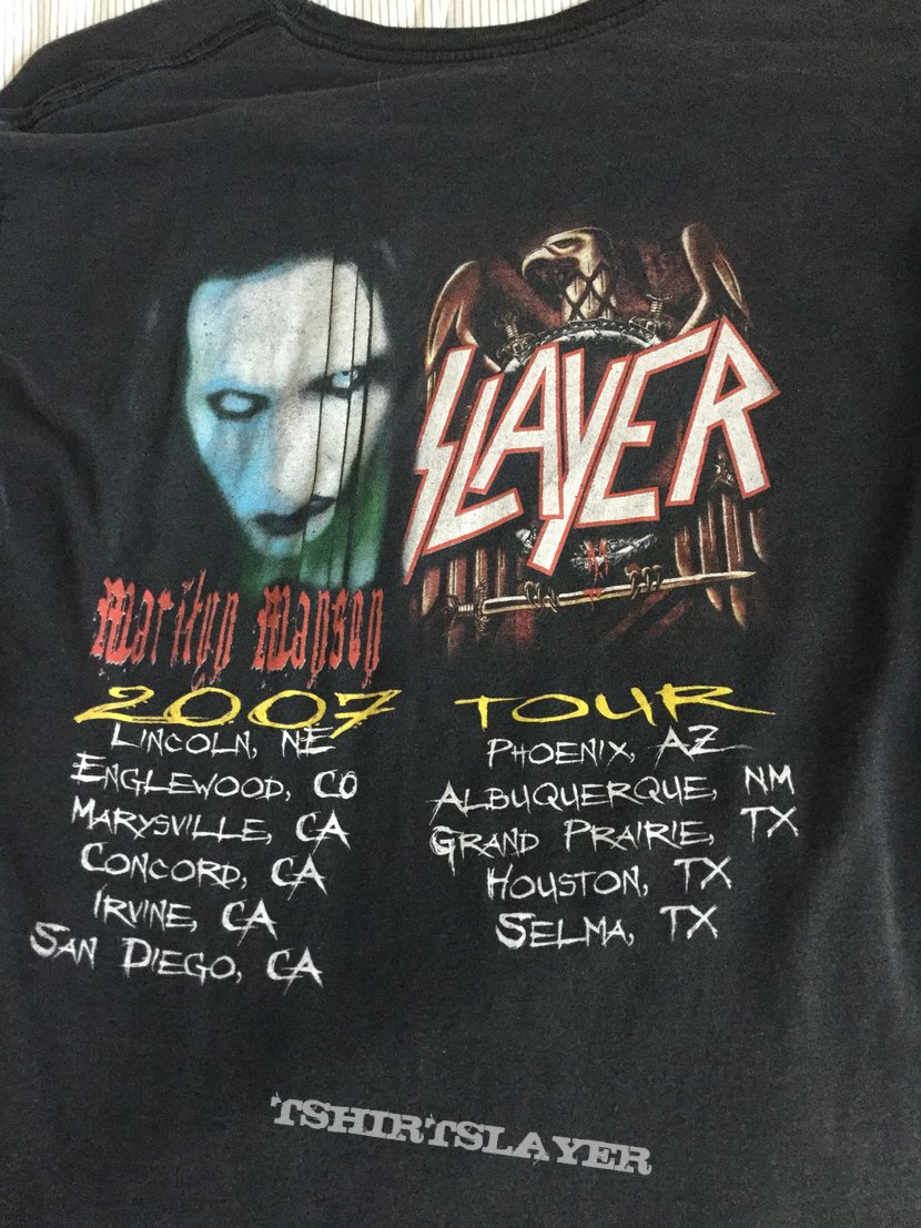 Marilyn Manson/Slayer Tour 2007 shirt