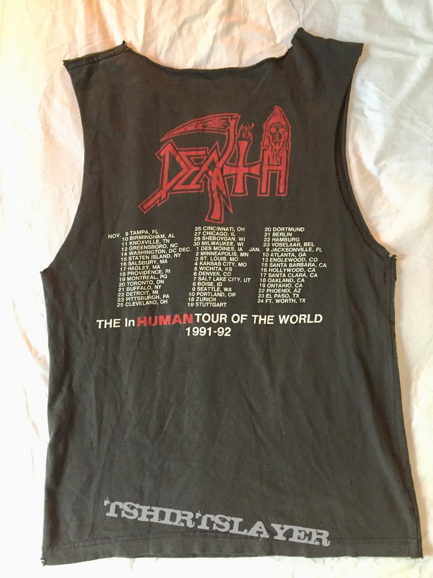 Death Human 1991-92 tour shirt