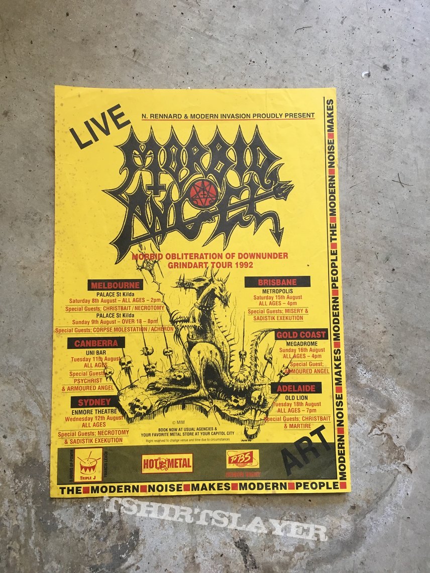 Morbid Angel Poster TShirtSlayer TShirt and BattleJacket Gallery