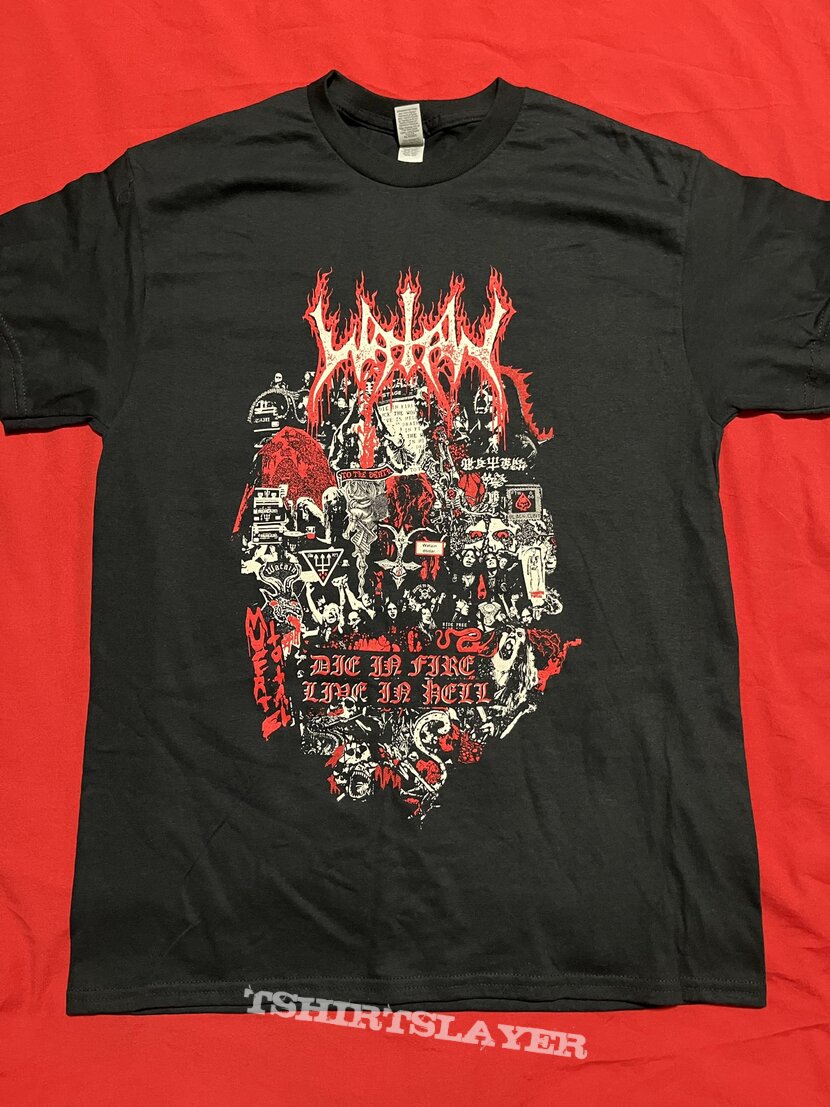 Watain &#039;Die In Fire Live In Hell&#039; T-Shirt
