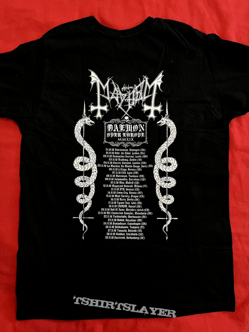 Mayhem &#039;Daemon&#039; Tour Shirt