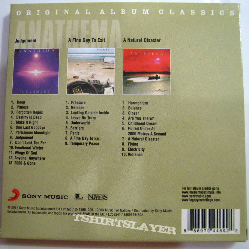 Anathema ‎– Original Album Classics (BOX)