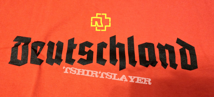 Rammstein - Deutschland (T-Shirt) RED | TShirtSlayer TShirt and  BattleJacket Gallery