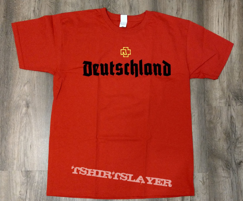 Rammstein - Deutschland (T-Shirt) RED | TShirtSlayer TShirt and  BattleJacket Gallery