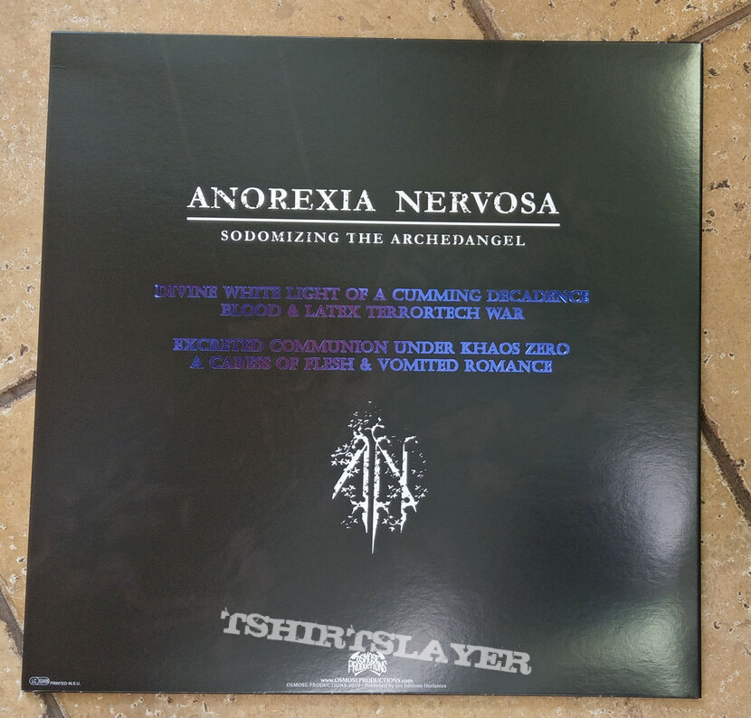 ANOREXIA NERVOSA ‎– Sodomizing The Archedangel (Clear Purple Black Splatter Vinyl) Ltd. 250 copies