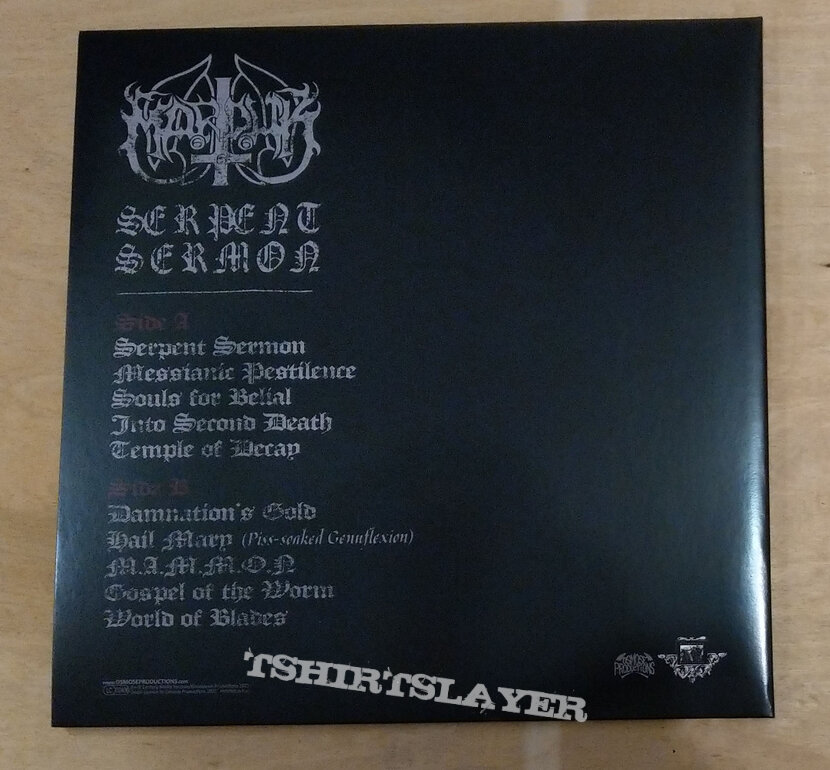 MARDUK ‎– Serpent Sermon (Black Vinyl) Ltd. 400 copies