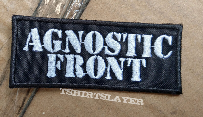 AGNOSTIC FRONT - Logo 80X32 mm (embroidered)