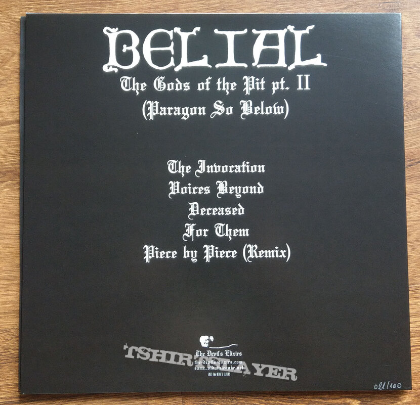 Belial - The Gods of the Pit Part 2 (White Vinyl)