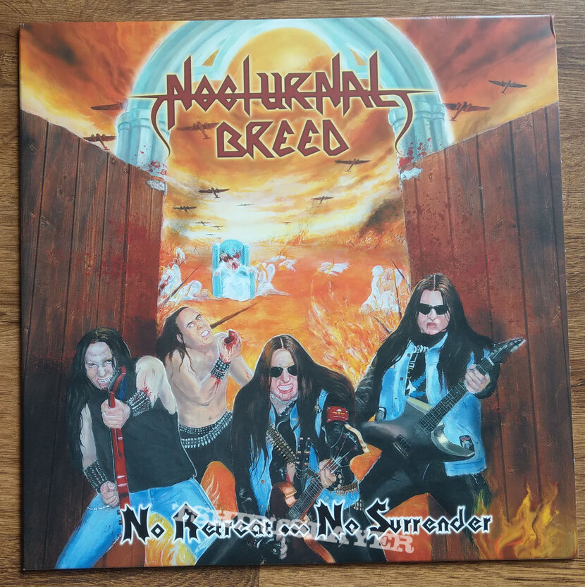 NOCTURNAL BREED ‎– No Retreat... No Surrender (Red Black Splatter Vinyl) Ltd. 100 copies