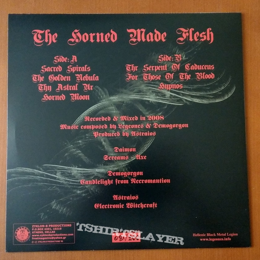 LEGION OF DOOM ‎– The Horned Made Flesh (Numbered Grey Vinyl)