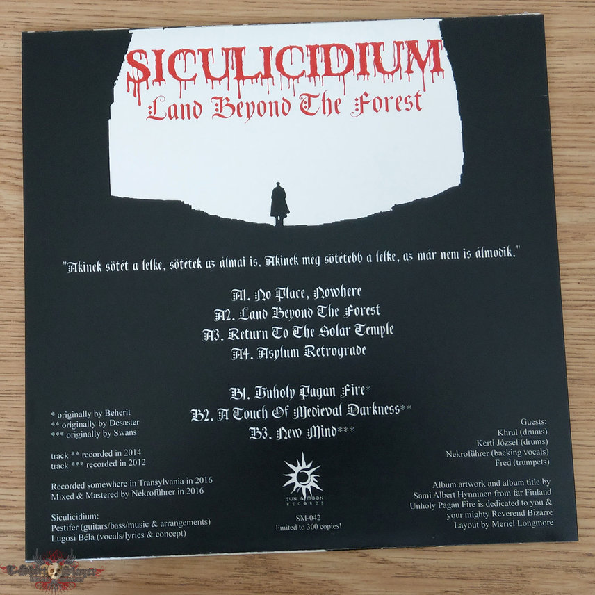 Siculicidium ‎– Land Beyond The Forest (Black Vinyl)