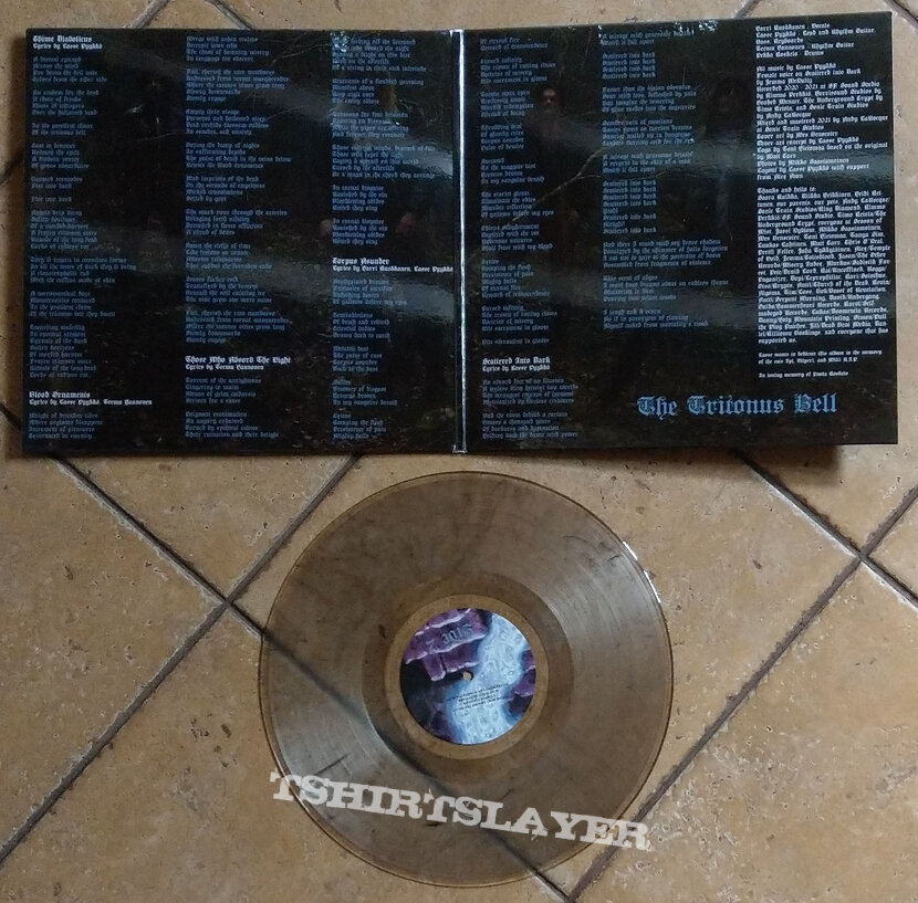HOODED MENACE ‎– The Tritonus Bell (Crystal Clear &amp; Black Marbled Vinyl) Ltd. 300 Copies