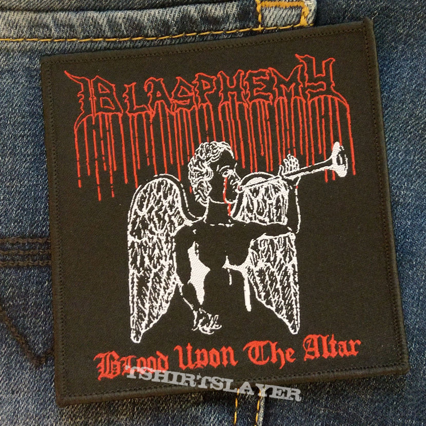 BLASPHEMY - Blood Upon The Altar 100x100 mm (woven)