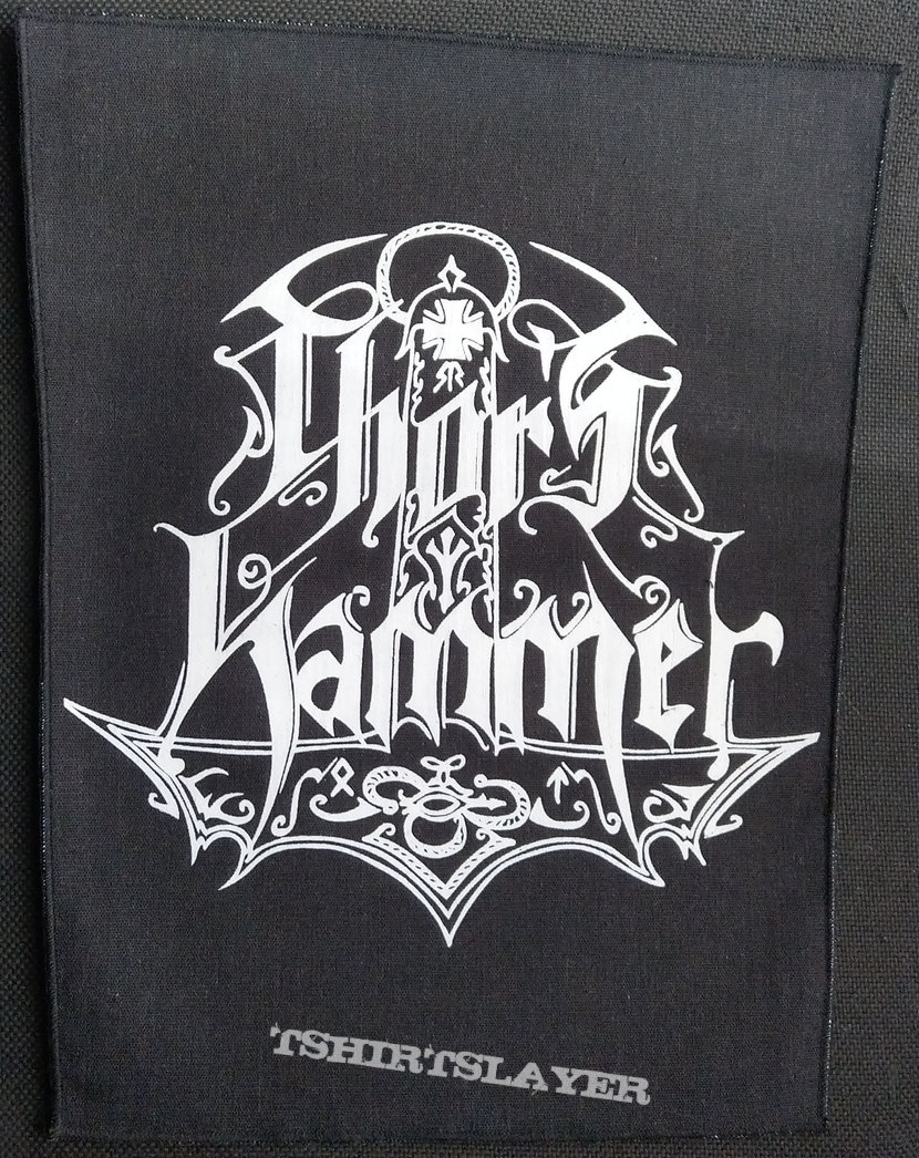 Thor&#039;s Hammer THORS HAMMER - White Logo (Backpatch)