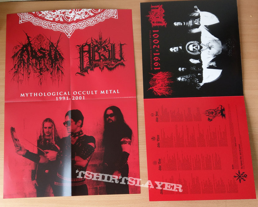 ABSU - Mythological Occult Metal 1991-2001 (Oxblood clear transparent) 200 Copies