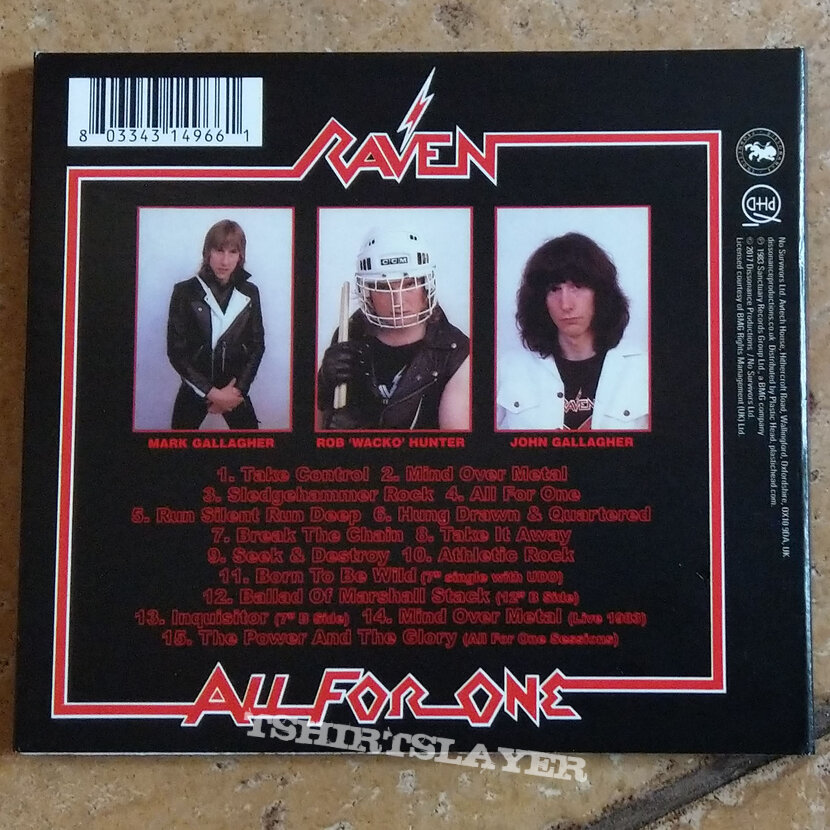 RAVEN ‎– All For One (Digipack CD)