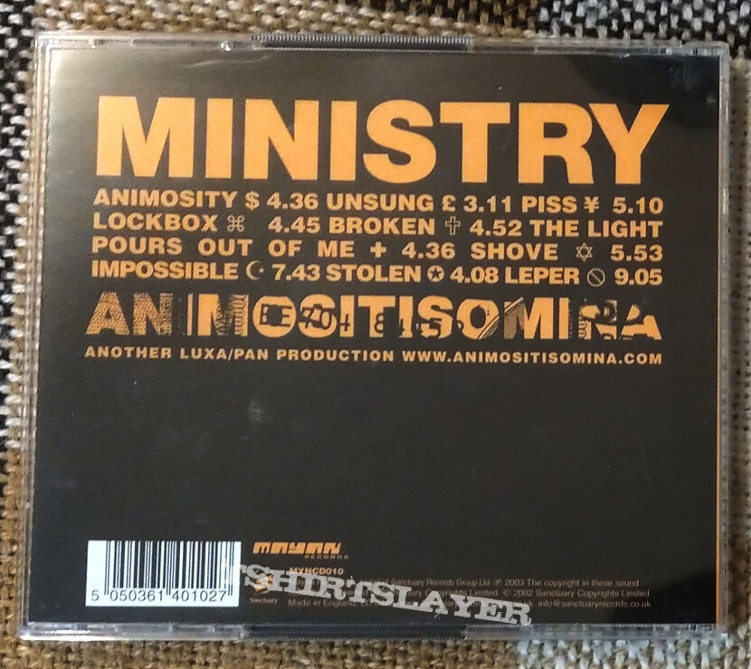 MINISTRY ‎– Animositisomina (Audio CD)